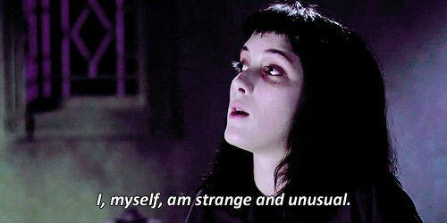 i myself am strange and unusual Molly Toomey - weirdo goth kinkster therapist, counselor, social worker and nerd extraordinaire