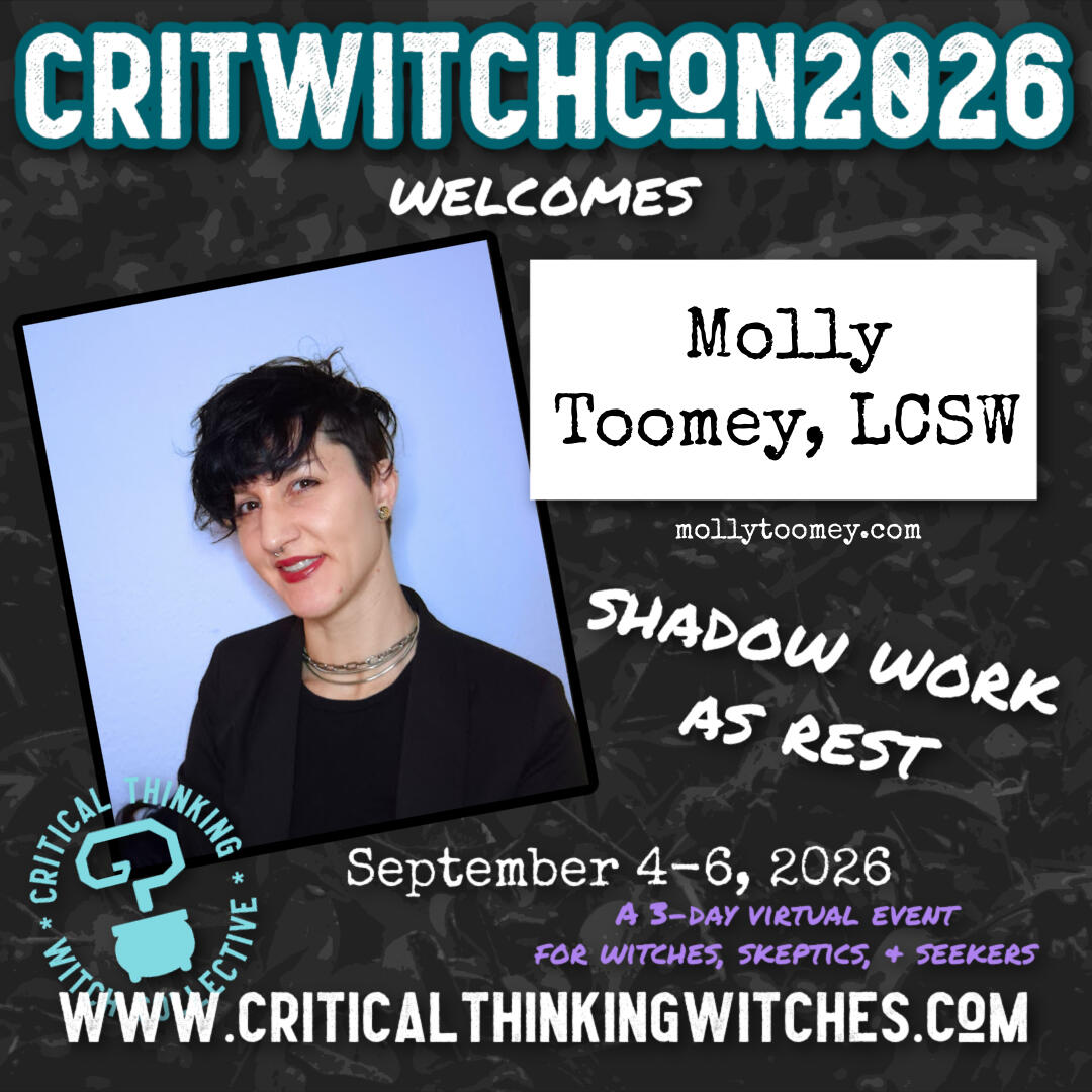 Molly Toomey, LCSW - Presentation & Panel Discussion at CritWitchCon Molly Toomey - presentation on shadow work and witchcraft in therapy